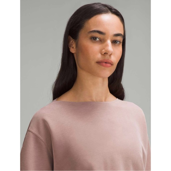 Lululemon Pique Knit Back In Action Short Sleeve Top Twilight Rose *No Size Tag* - Picture 3 of 16